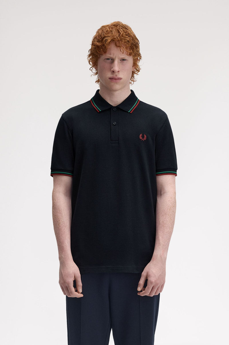 TWIN TIPPED FRED PERRY SHIRT