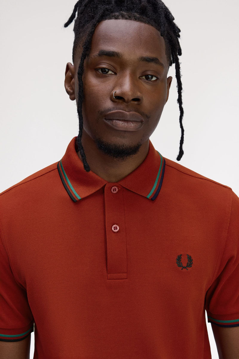 TWIN TIPPED FRED PERRY SHIRT