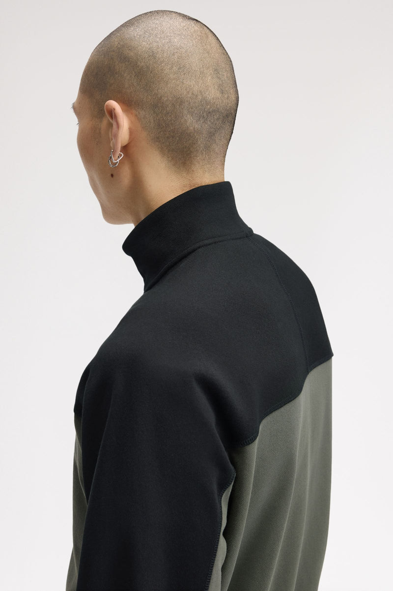 COLOURBLOCK HALFZIP SWEATSHIRT