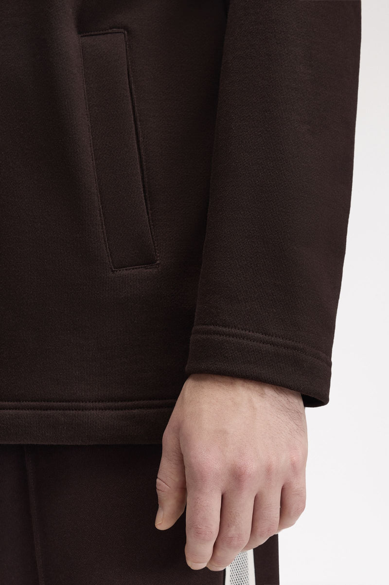 HALF ZIP SMOCK SWEATSHIRT