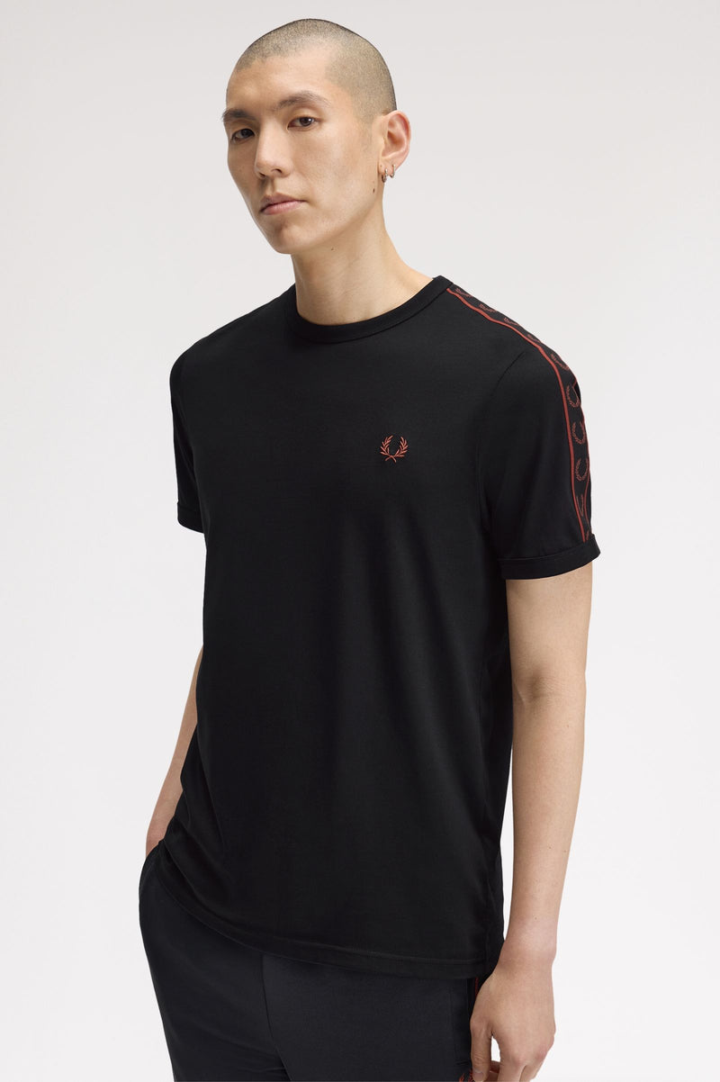 CONTRAST TAPE RINGER T-SHIRT
