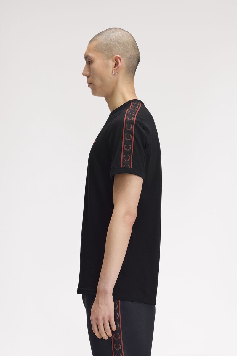 CONTRAST TAPE RINGER T-SHIRT