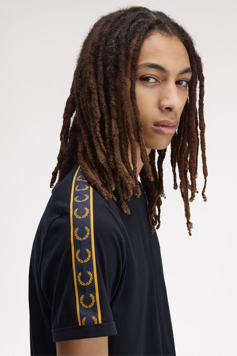 CONTRAST TAPE RINGER T-SHIRT