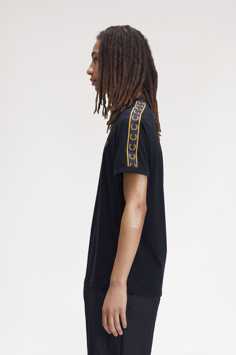 CONTRAST TAPE RINGER T-SHIRT