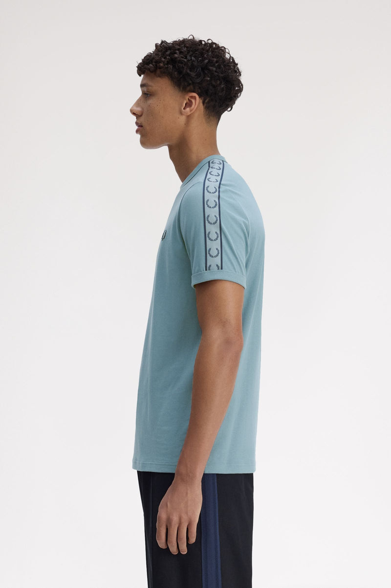 CONTRAST TAPE RINGER T-SHIRT