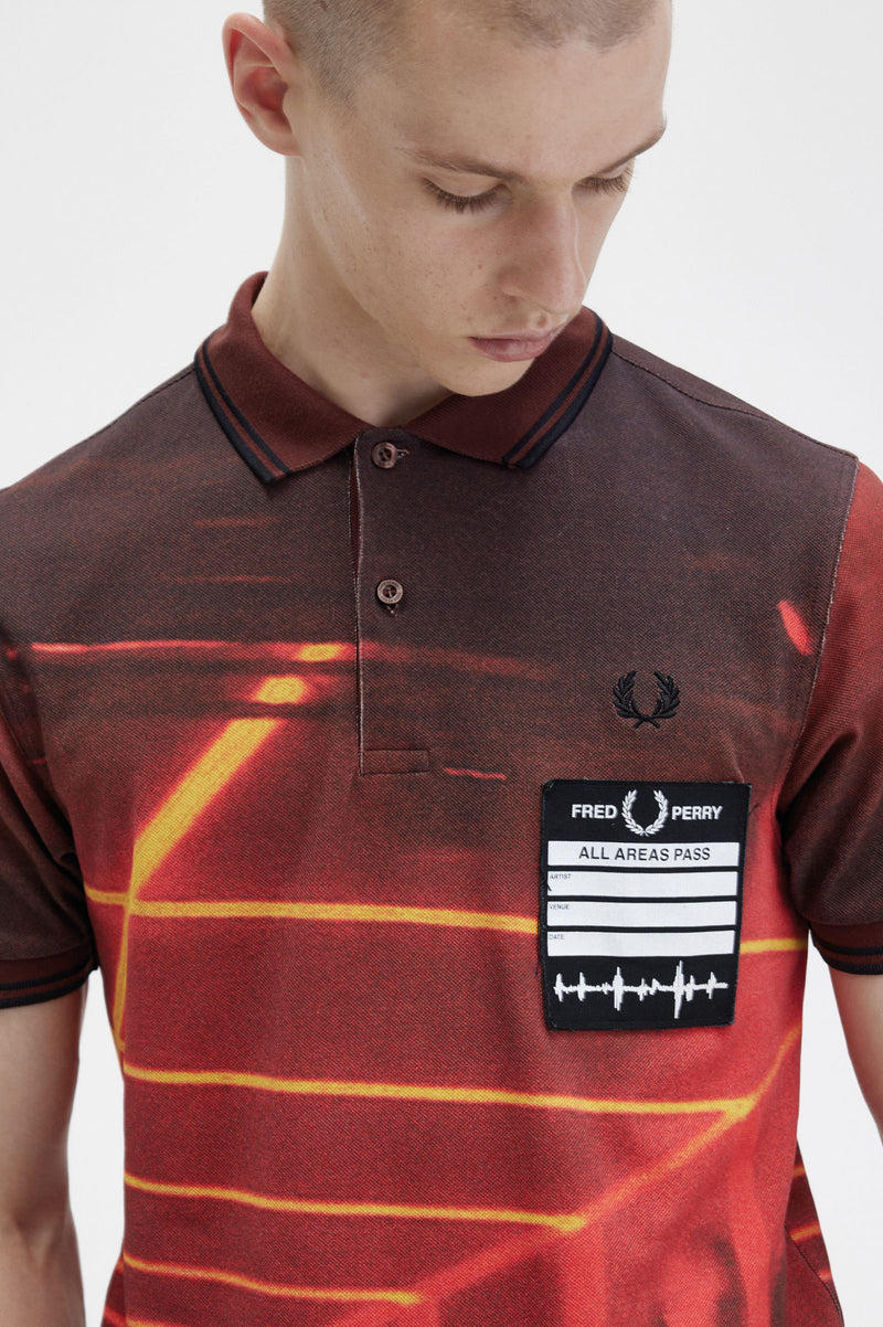 GRAPHIC PRINT FRED PERRY SHIRT