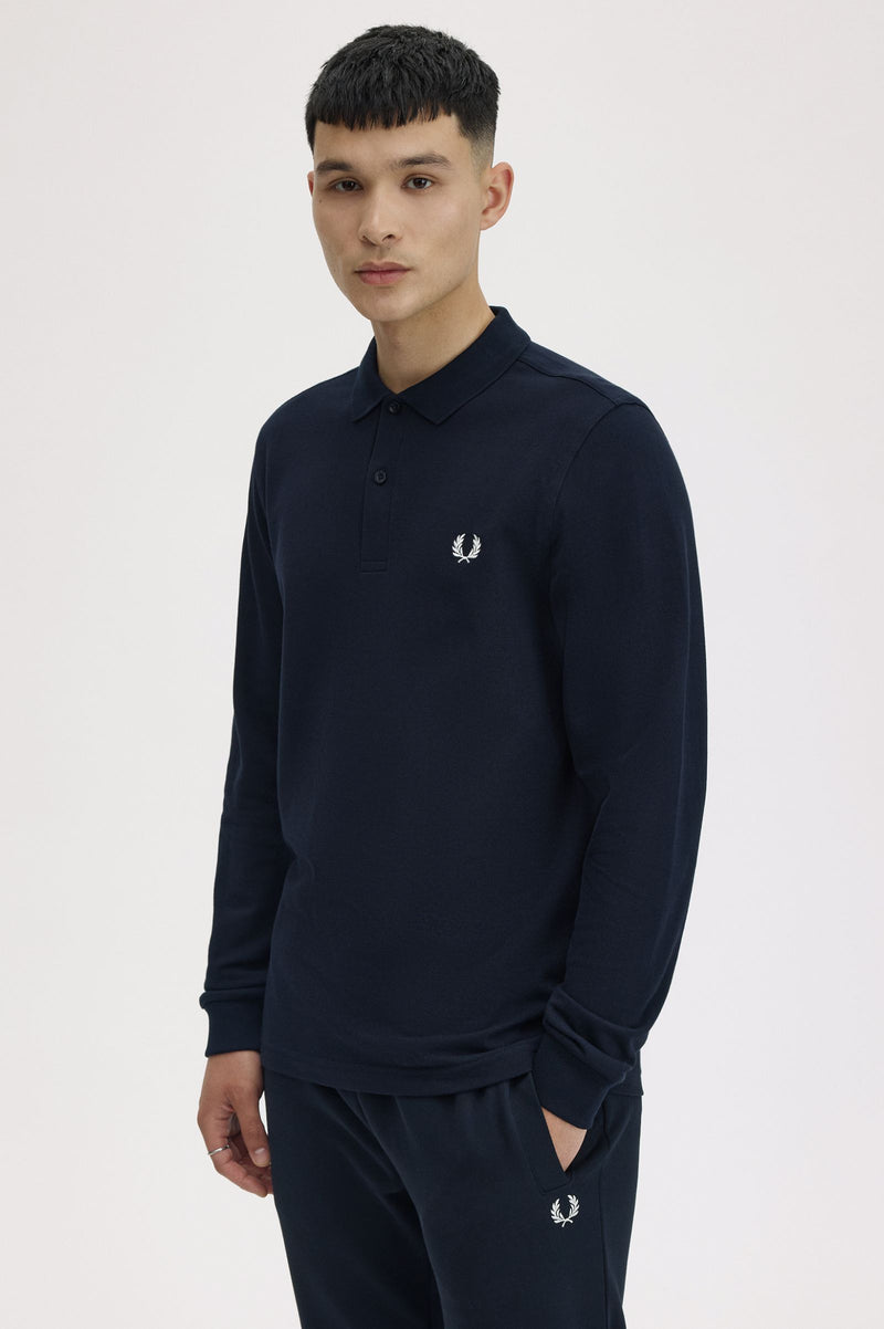 LS PLAIN FRED PERRY SHIRT