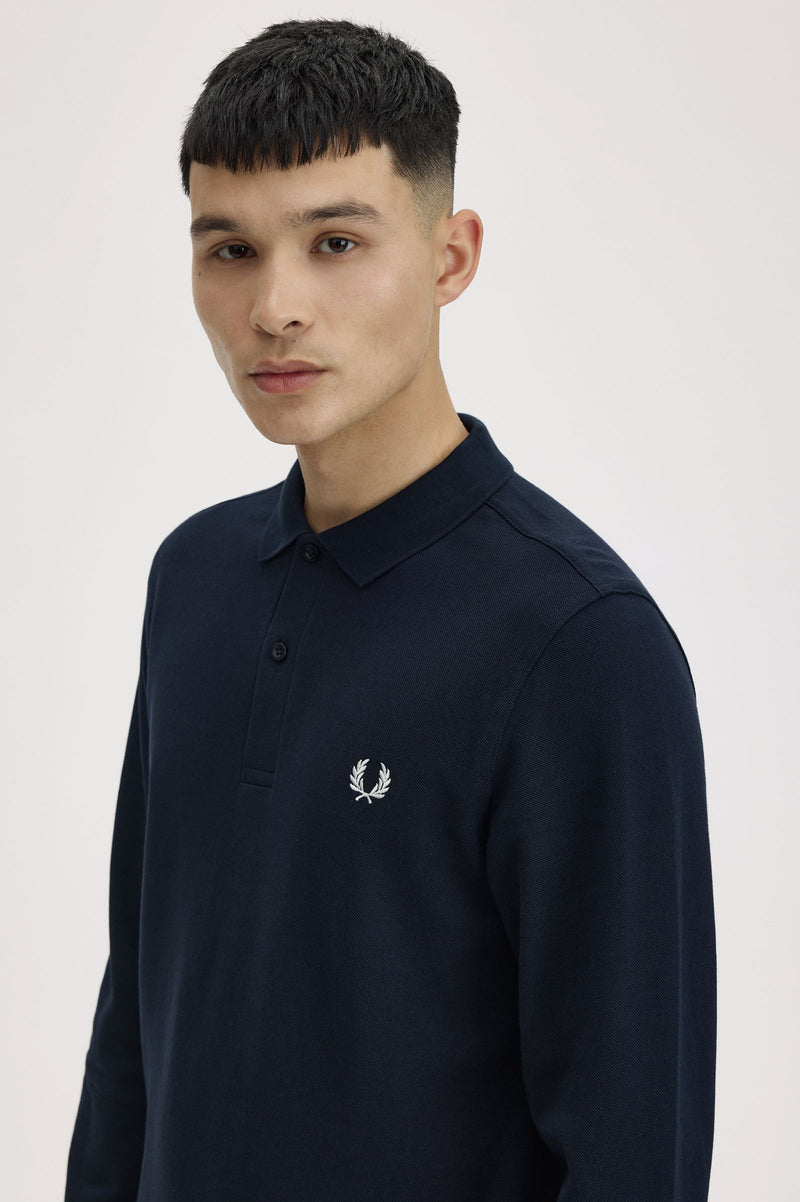 LS PLAIN FRED PERRY SHIRT