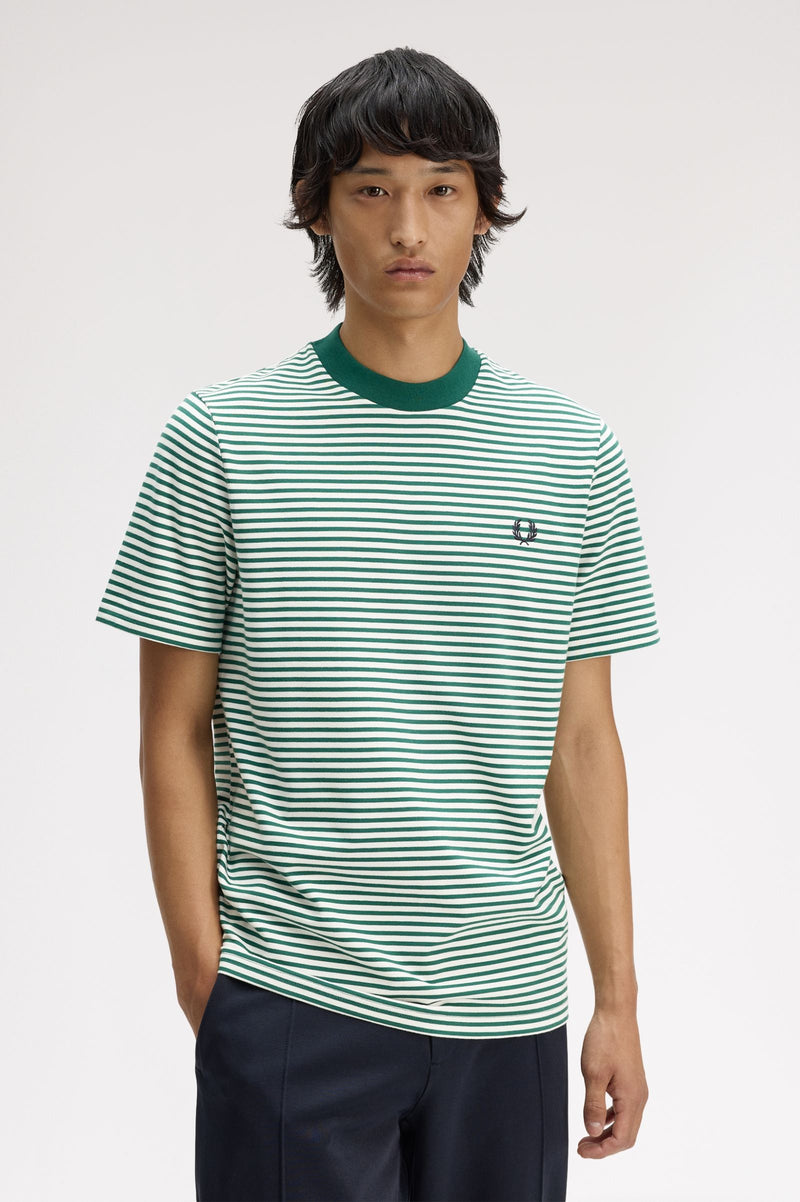 FINE STRIPE HEAVY WEIGHT T-SHIRT