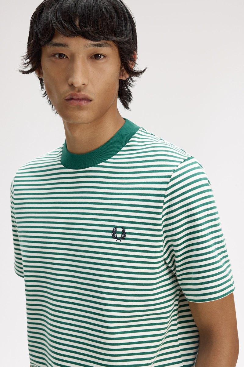 FINE STRIPE HEAVY WEIGHT T-SHIRT