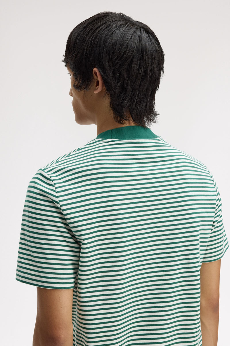 FINE STRIPE HEAVY WEIGHT T-SHIRT