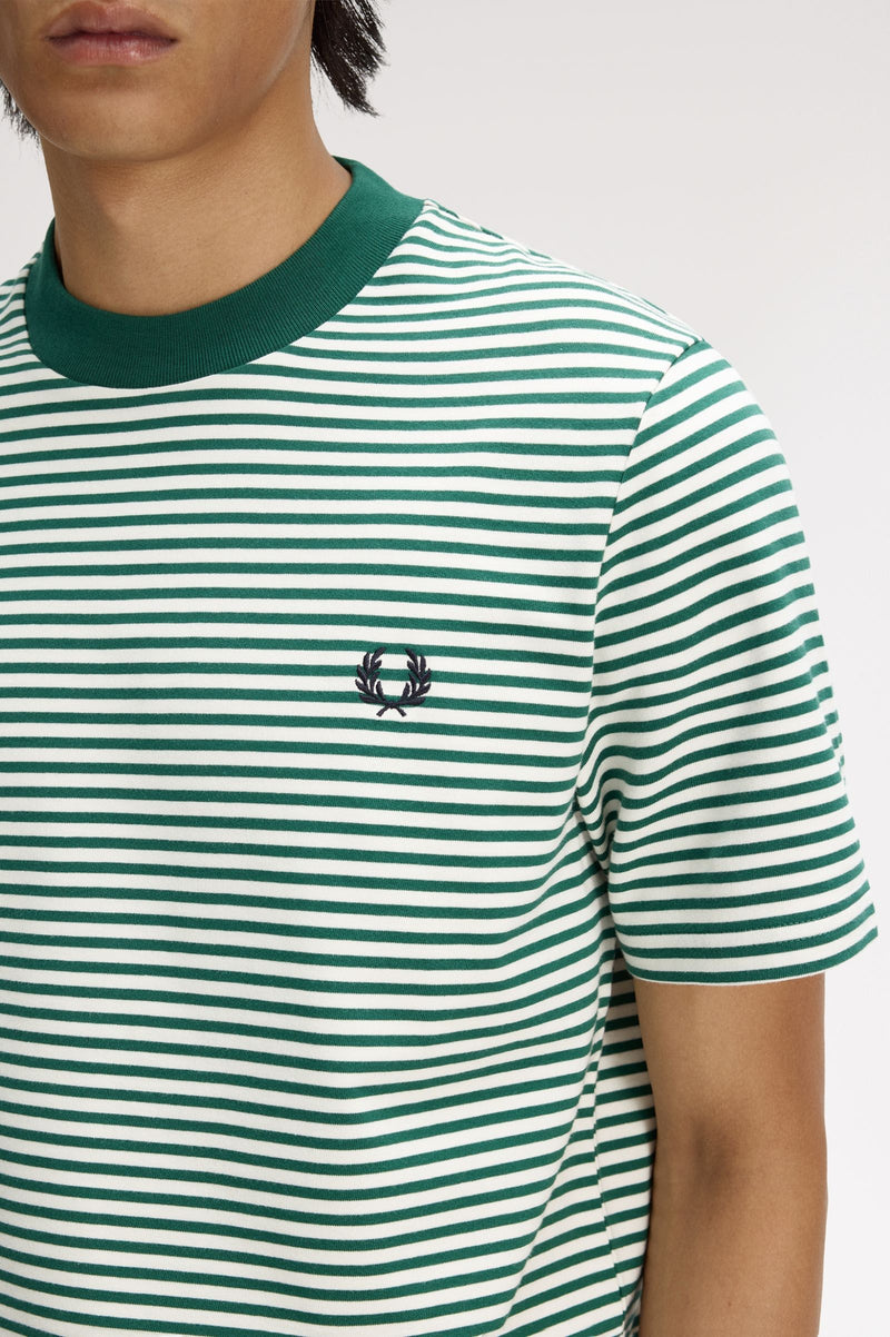FINE STRIPE HEAVY WEIGHT T-SHIRT
