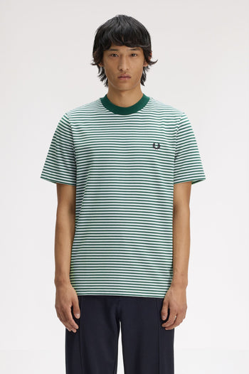 FINE STRIPE HEAVY WEIGHT T-SHIRT