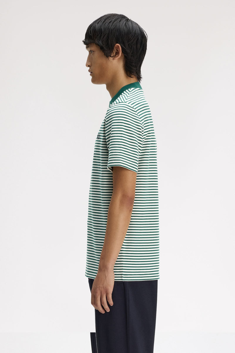 FINE STRIPE HEAVY WEIGHT T-SHIRT