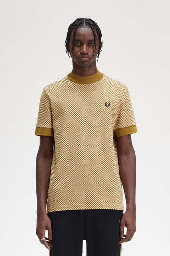 FRED PERRY MICRO CHEQUERBOARD T-SHIRT