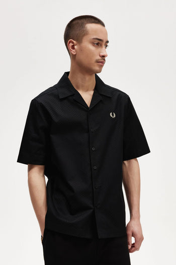 FRED PERRY CHEQUERBOARD REVERE COLLAR SHIRT