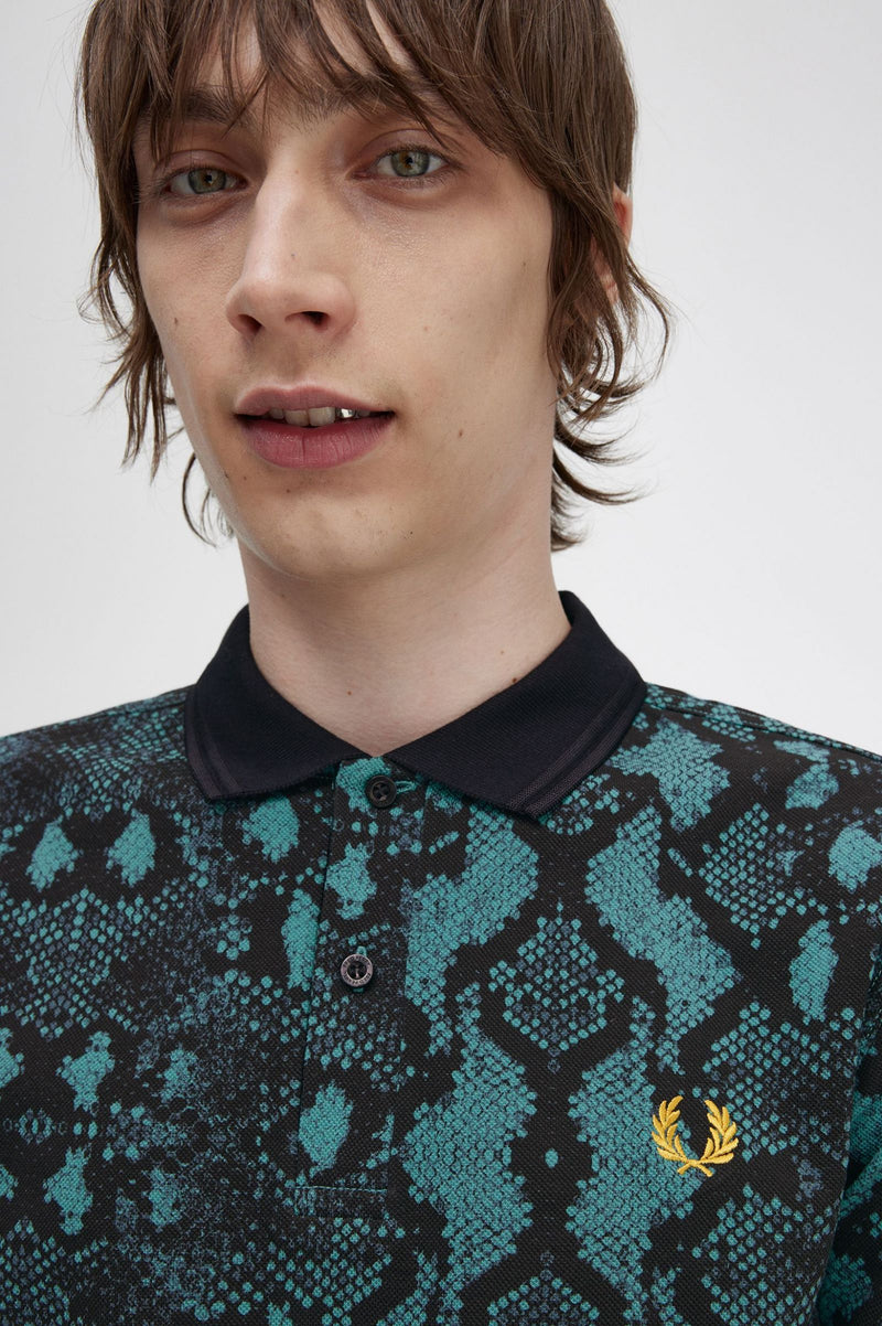 SNAKE PRINT FRED PERRY SHIRT – 707