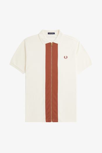 ZIP THROUGH POLO SHIRT