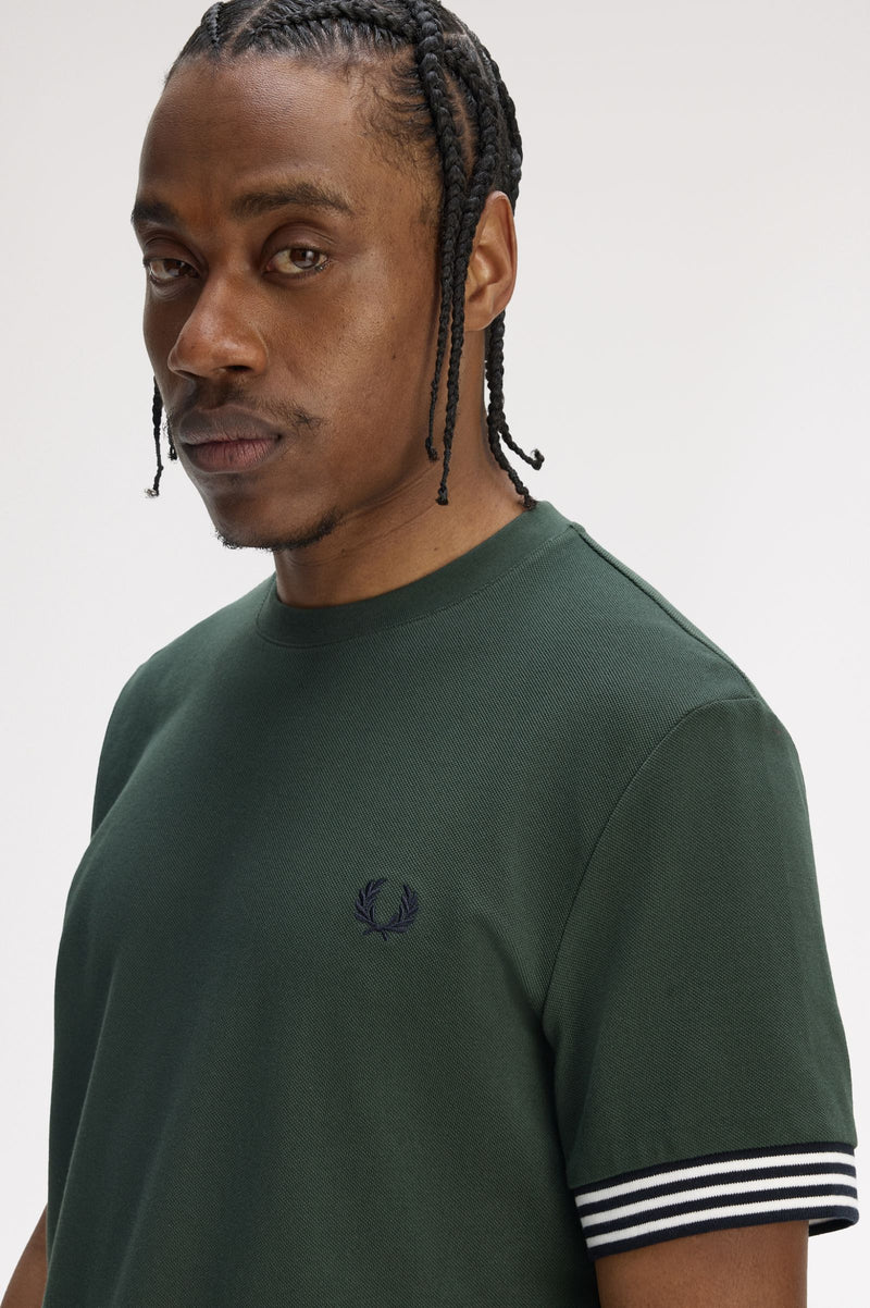 STRIPED CUFF T-SHIRT