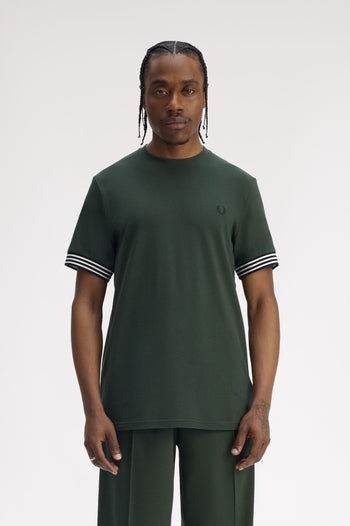 STRIPED CUFF T-SHIRT