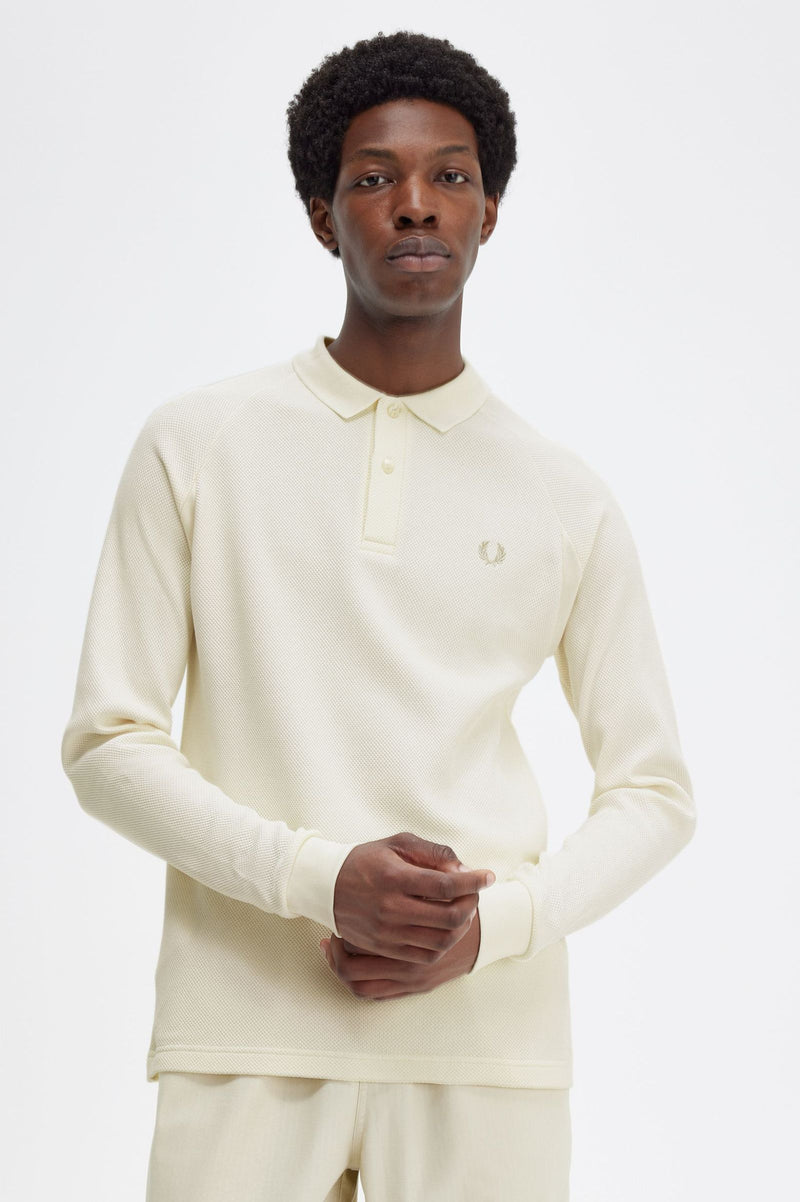 L/S RIB DETAIL POLO SHIRT – 707
