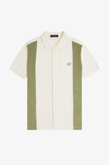 TOWELLING PANEL POLO SHIRT