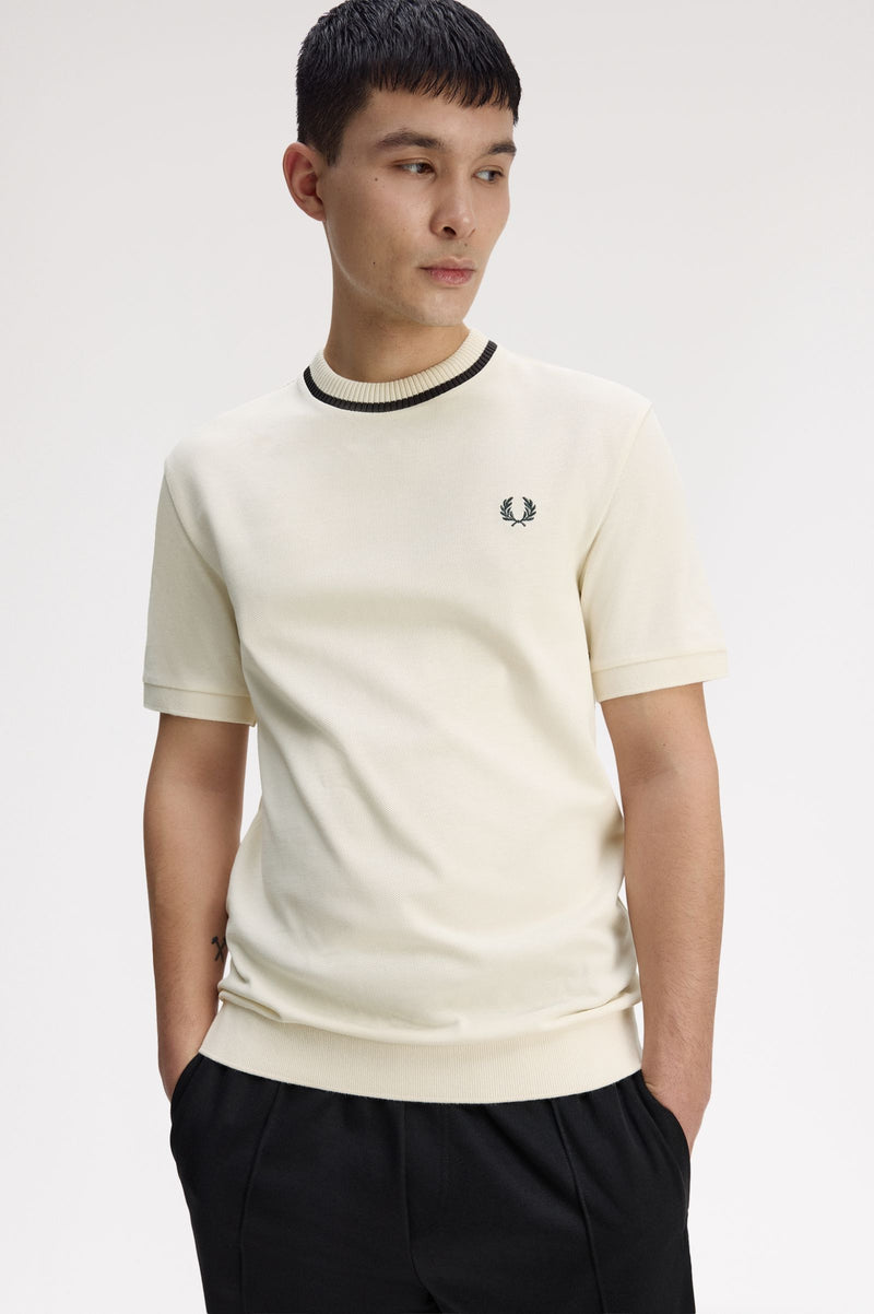 CREW NECK PIQUE T-SHIRT