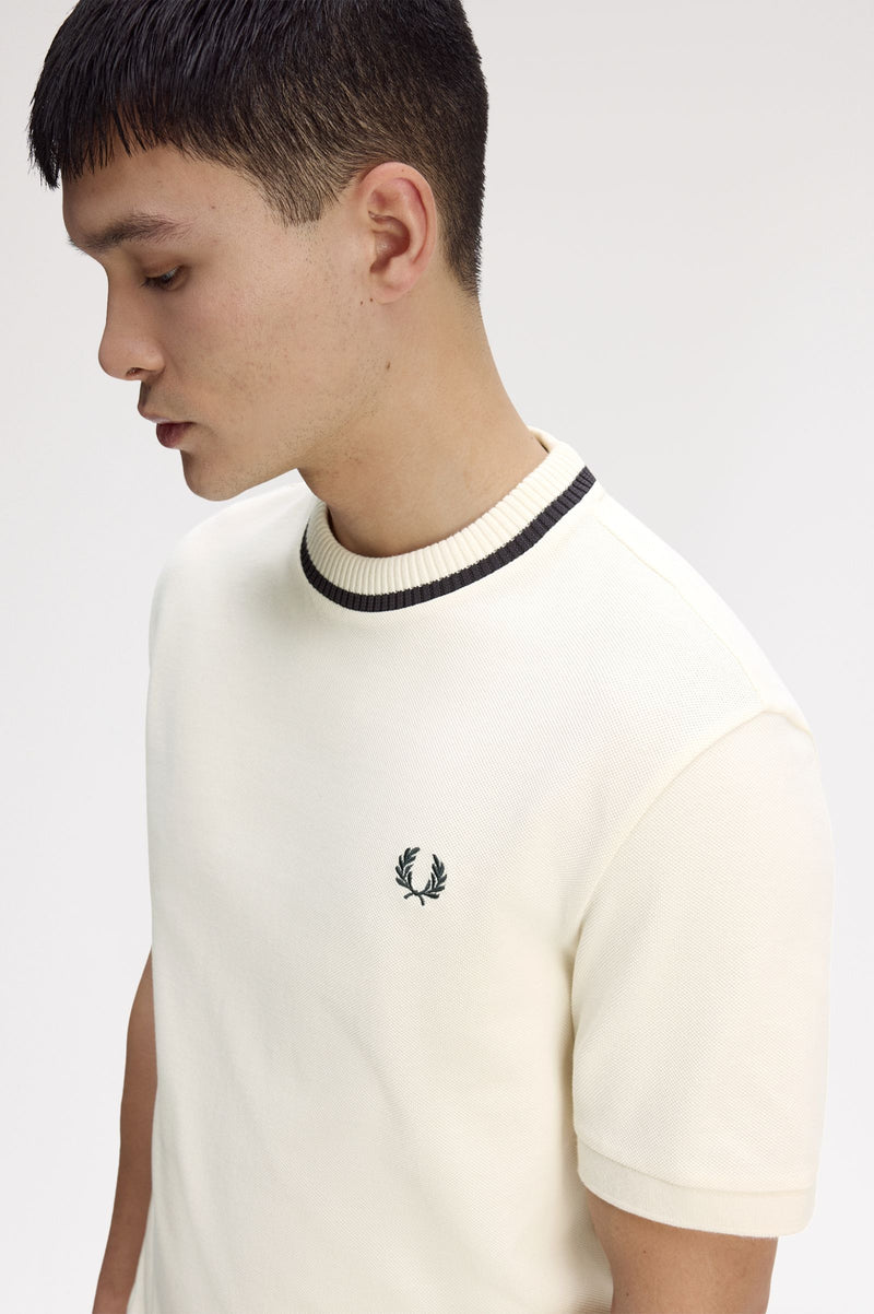 CREW NECK PIQUE T-SHIRT
