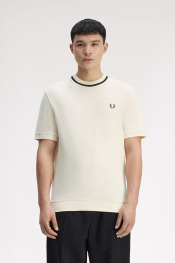 CREW NECK PIQUE T-SHIRT