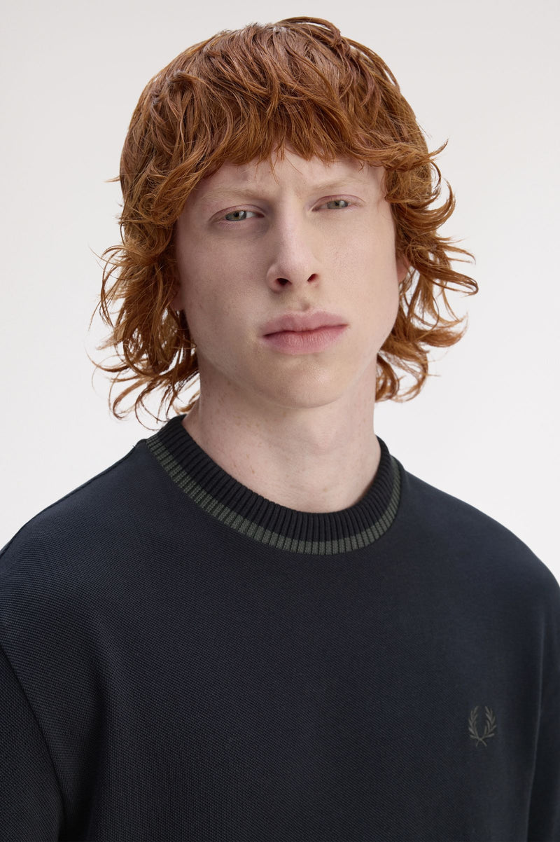 CREW NECK PIQUE T-SHIRT