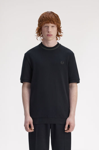 CREW NECK PIQUE T-SHIRT