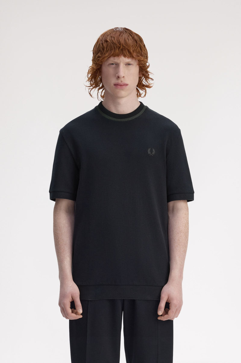 CREW NECK PIQUE T-SHIRT