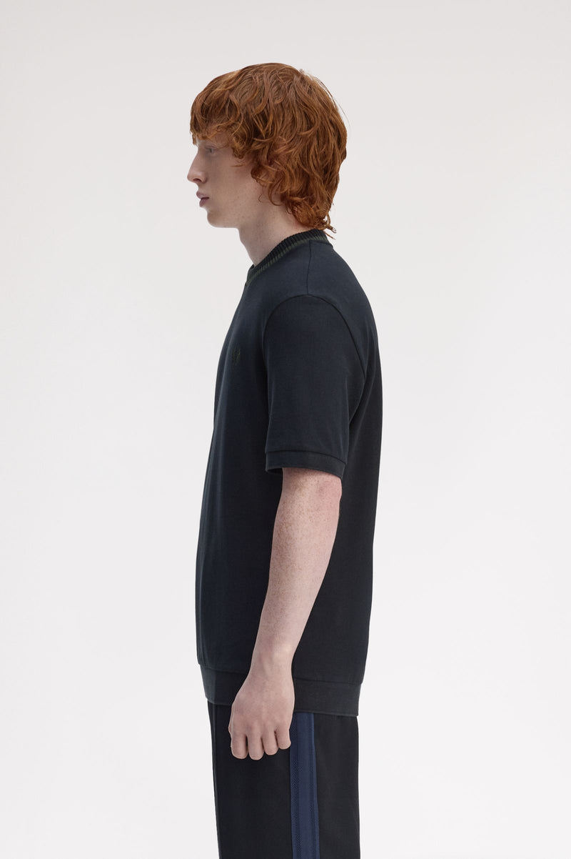 CREW NECK PIQUE T-SHIRT