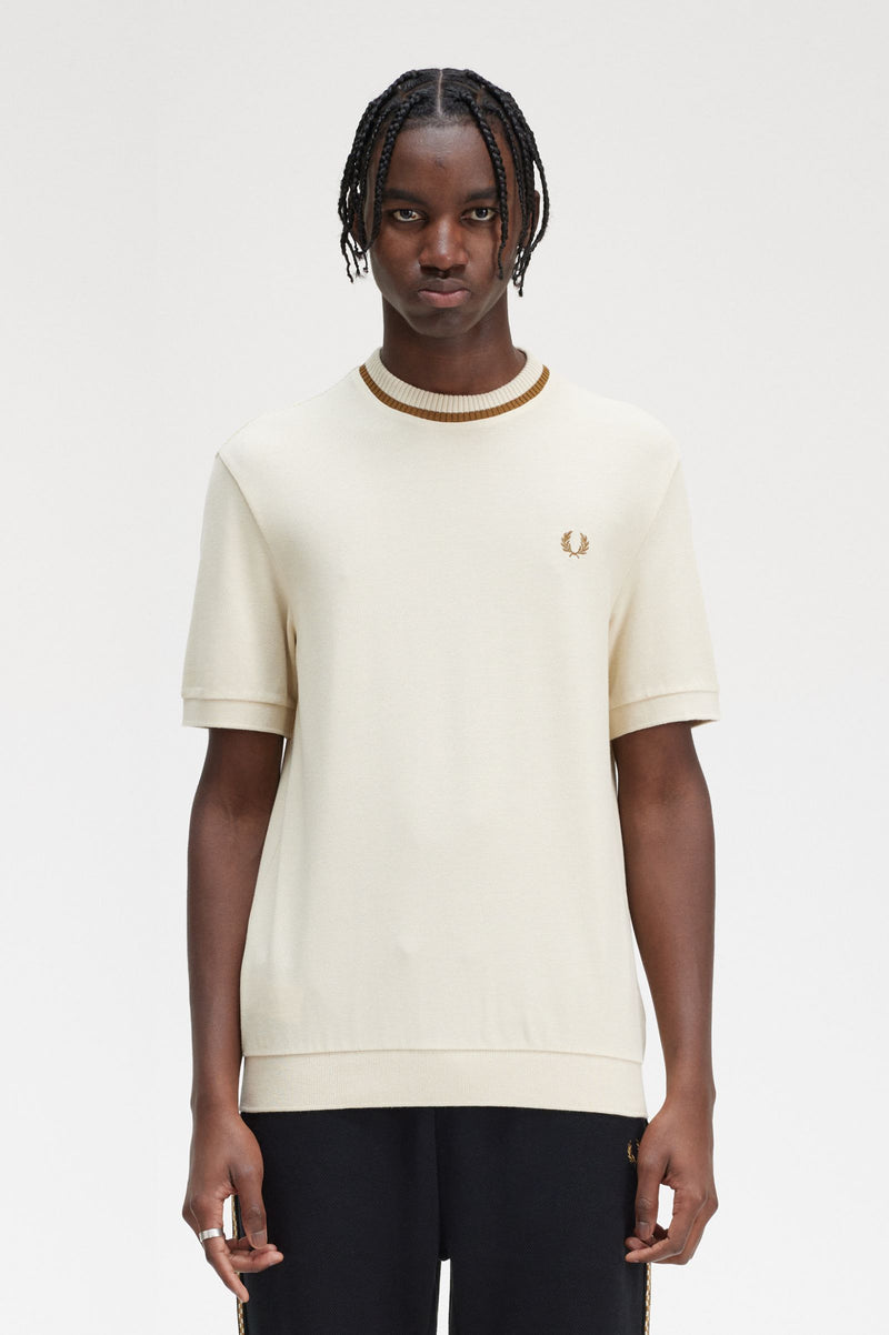 FRED PERRY CREW NECK PIQUE T-SHIRT