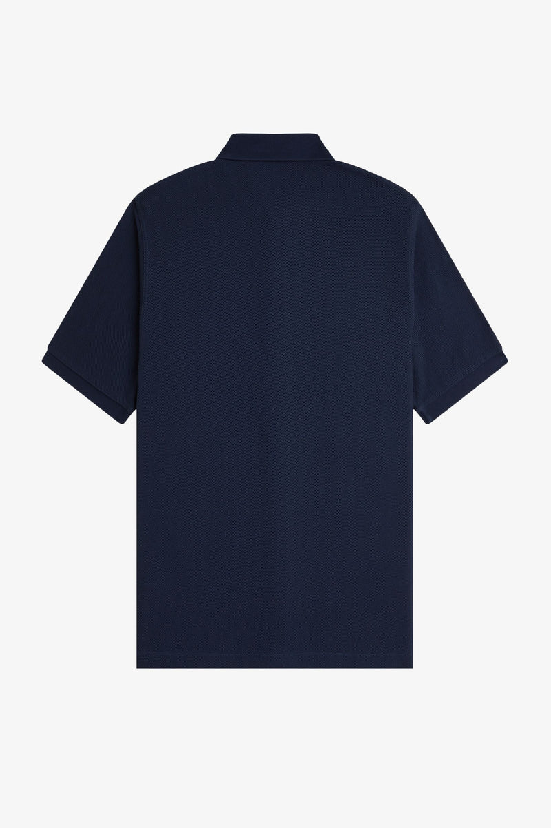 PANELLED BUTTON THROUGH POLO S