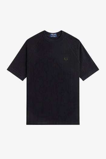 RIBBED RAGLAN SLEEVE T-SHIRT