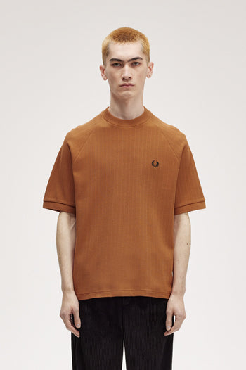 RIBBED RAGLAN SLEEVE T-SHIRT