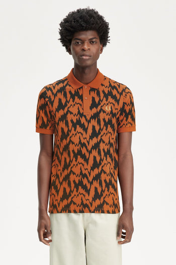 AMY ANIMAL PRINT POLO SHIRT