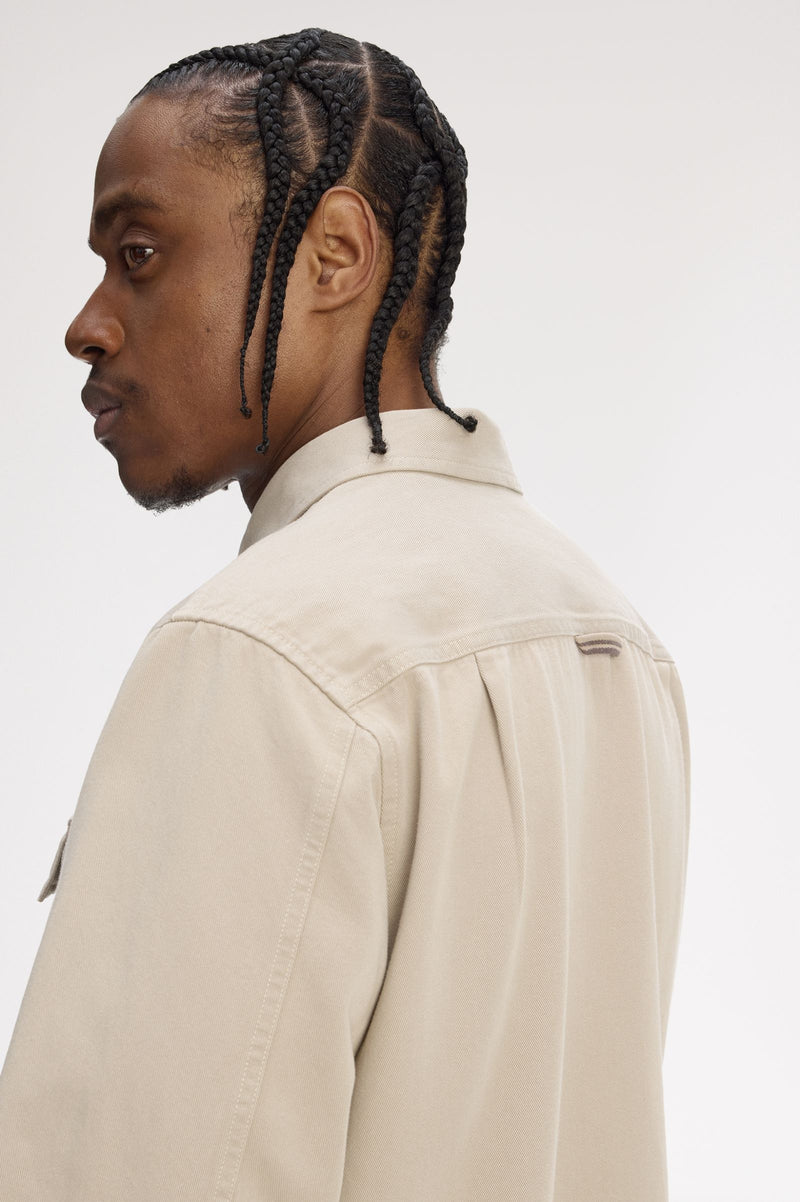 TWILL ZIP THROUGH OVERSHIRT