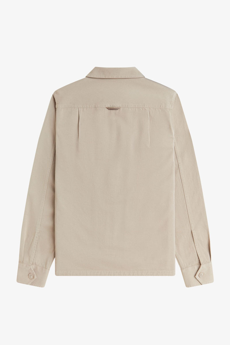 TWILL ZIP THROUGH OVERSHIRT