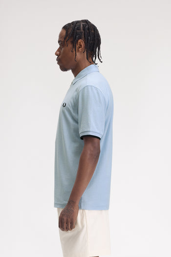 CREPE PIQUE ZIP NECK SHIRT