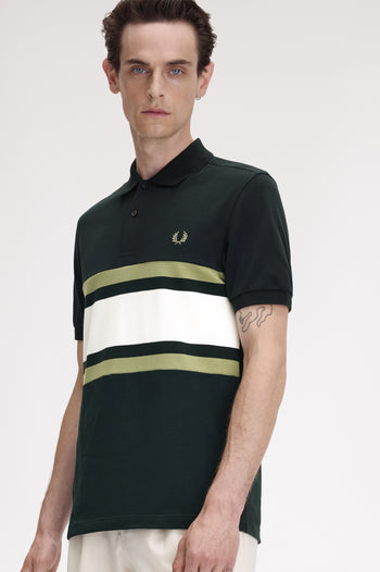PANELLED POLO SHIRT