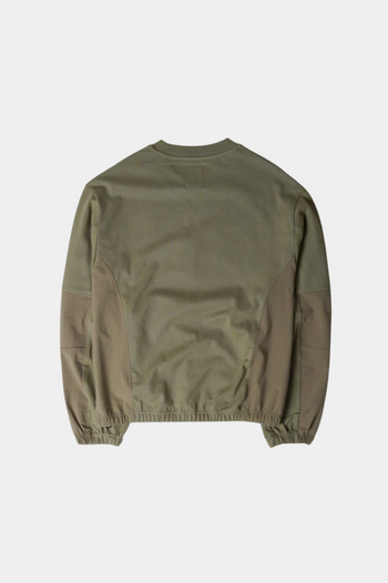 PANELED CREWNECK