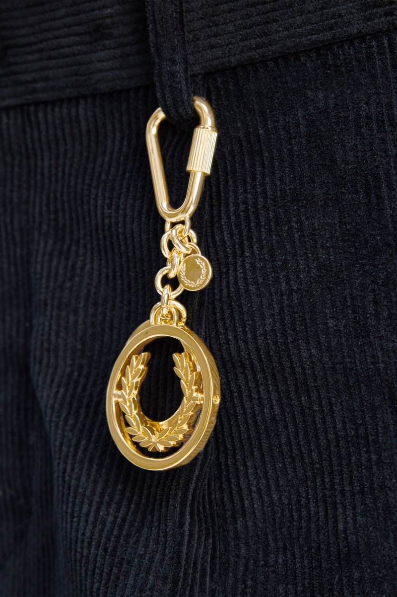 SPINNING LAUREL WREATH KEYRING