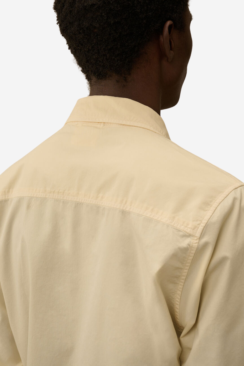 ORGANIC GABARDINE ZIPPED OVERSHIRT