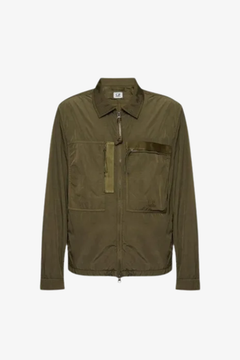 CHROME-R FULL ZIP LOGO OVERSHIRT