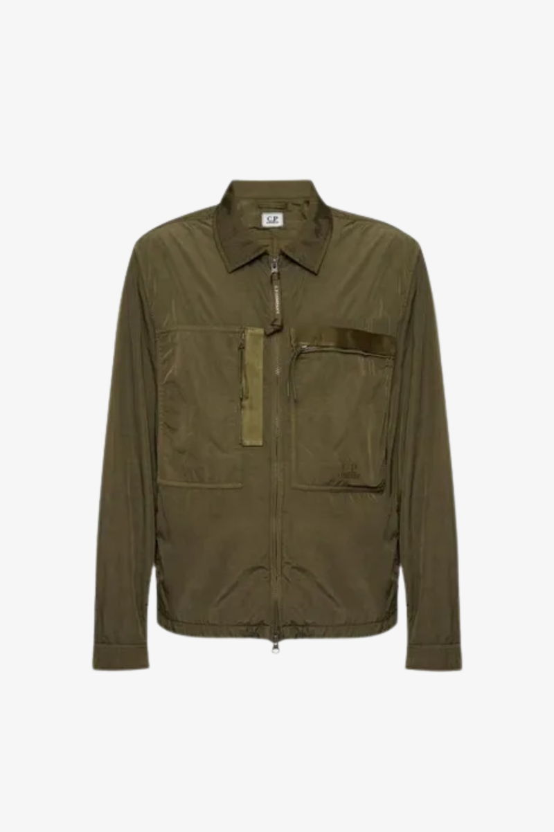 CHROME-R FULL ZIP LOGO OVERSHIRT