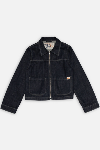 ANJA WORKWEAR DENIM JACKET DARK BLUE