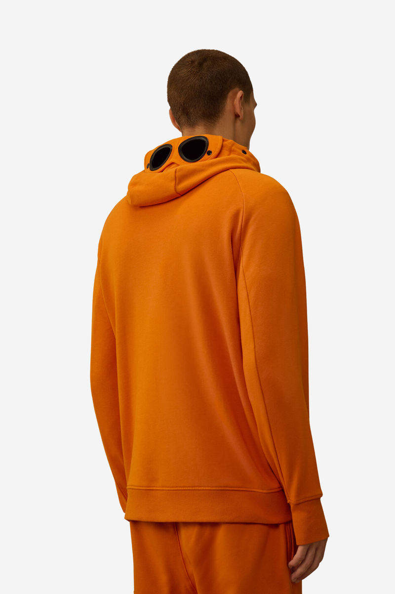 DIAGONAL RAISED FLEECE GOGGLE SWEATSHIRT