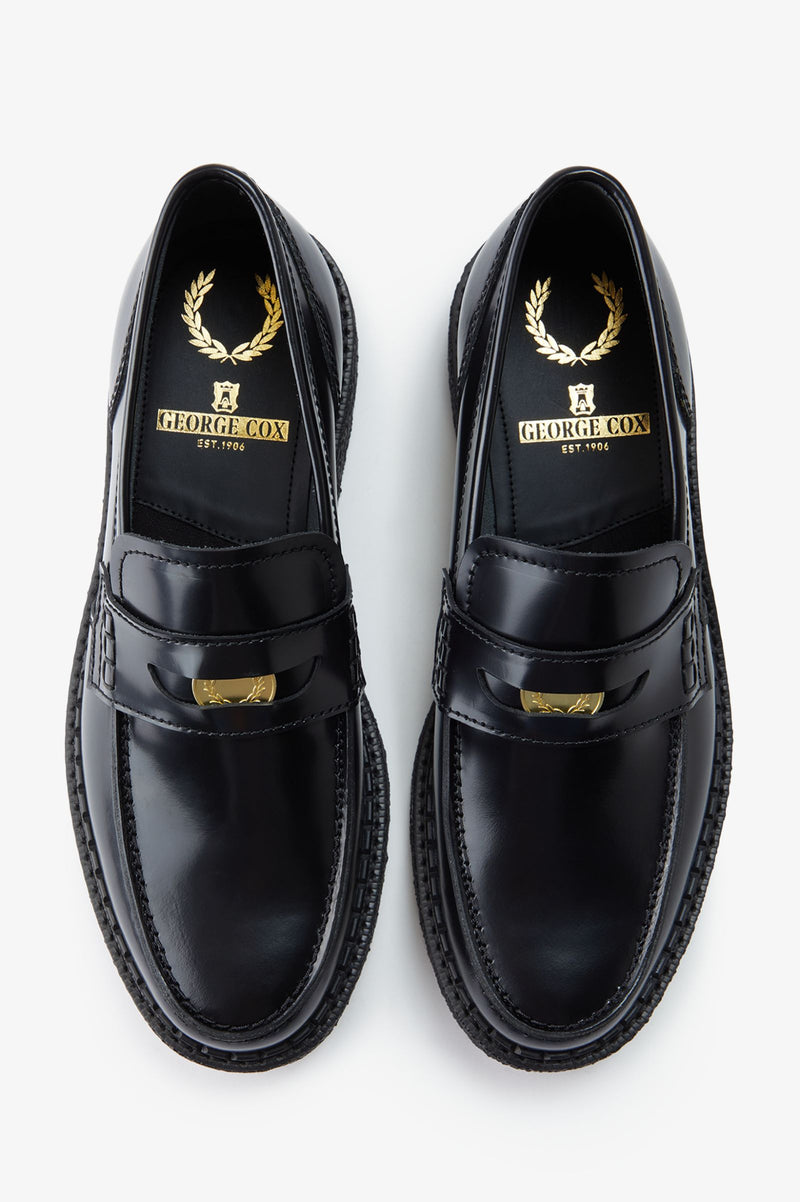 GEORGE COX X FRED PERRY PENNY LOAFER LEATHER